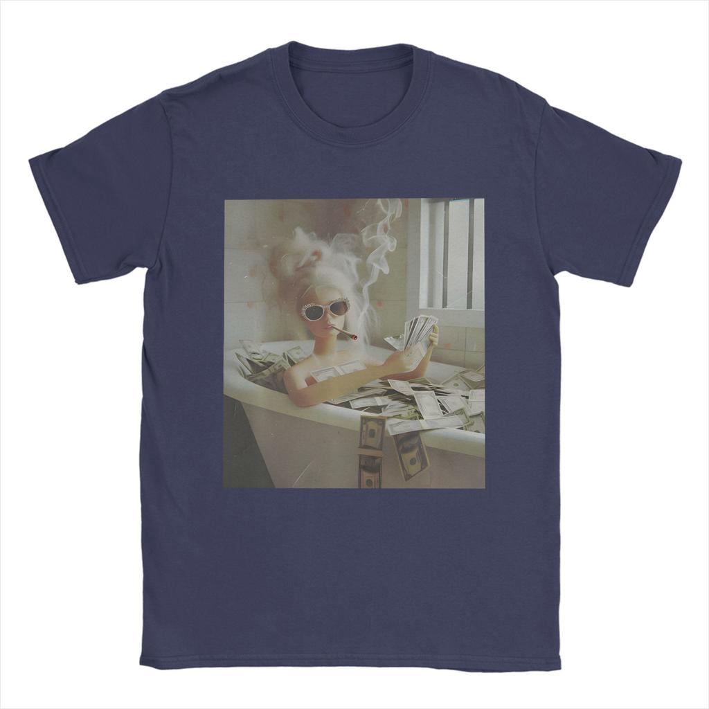 Harajuku TShirt Beach Distressed Doll Face Meme TShirts 100 Cotton Tshirt for Unisex Awesome Cheap Print Short Sleeve Tees