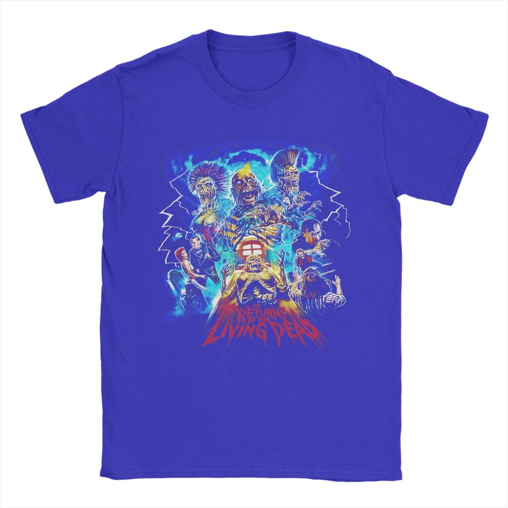 Horror Comedy Horror Return Of The Living Dead Films T Shirt Summer T Shirts Cotton  Tshirt For Men's Short-Sleeved Loose Tees