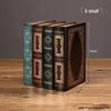 European Retro Faux Book Storage Box and Figurines for Office Decor