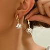 Snowflake Snowman Earrings Pearl Xmas Dangle Earrings Exquisite Christmas Earrings  Women