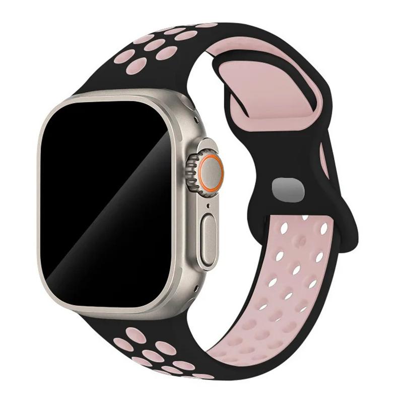 Sport Strap for Apple Watch Band 44mm 45mm 46mm 49mm/38mm 40 41mm Colored Particles Rubber Band IWatch Ultra 11 10 9 8 7 6 5 SE