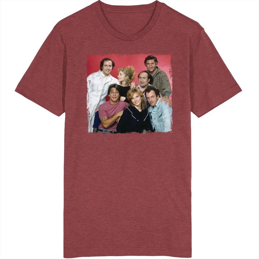 Taxi Cast Photo 70s 80s Tv Show Fan T Shirt Unisex T-Shirt XXXL