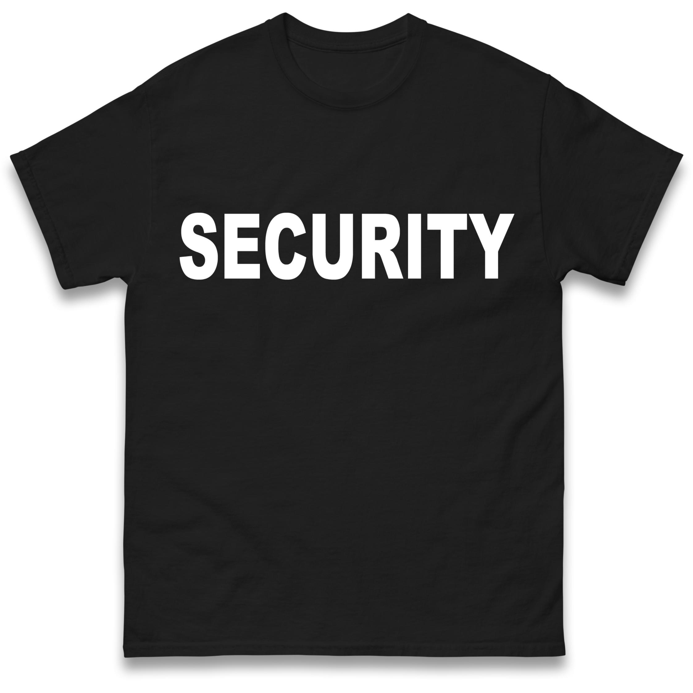 Security T Shirt Tshirt Mens Womens Unisex Tops Tees S
