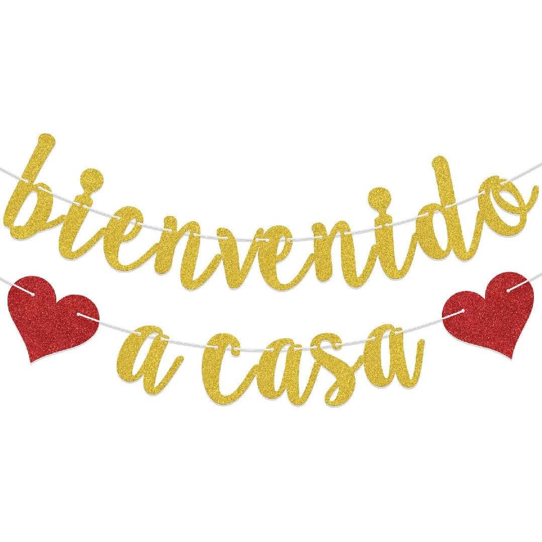 Spanish Bienvenido a Casa Banner, Housewarming Party Decorations, New Home New Chapter Welcome Home Party Decor Sign, The Beginning of A New Chapter