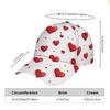 Valentine'S Day Heart Pattern Print Classic Baseball Cap Lightweight Adjustable Duckbill Hat Button Closure Woven Ideal
