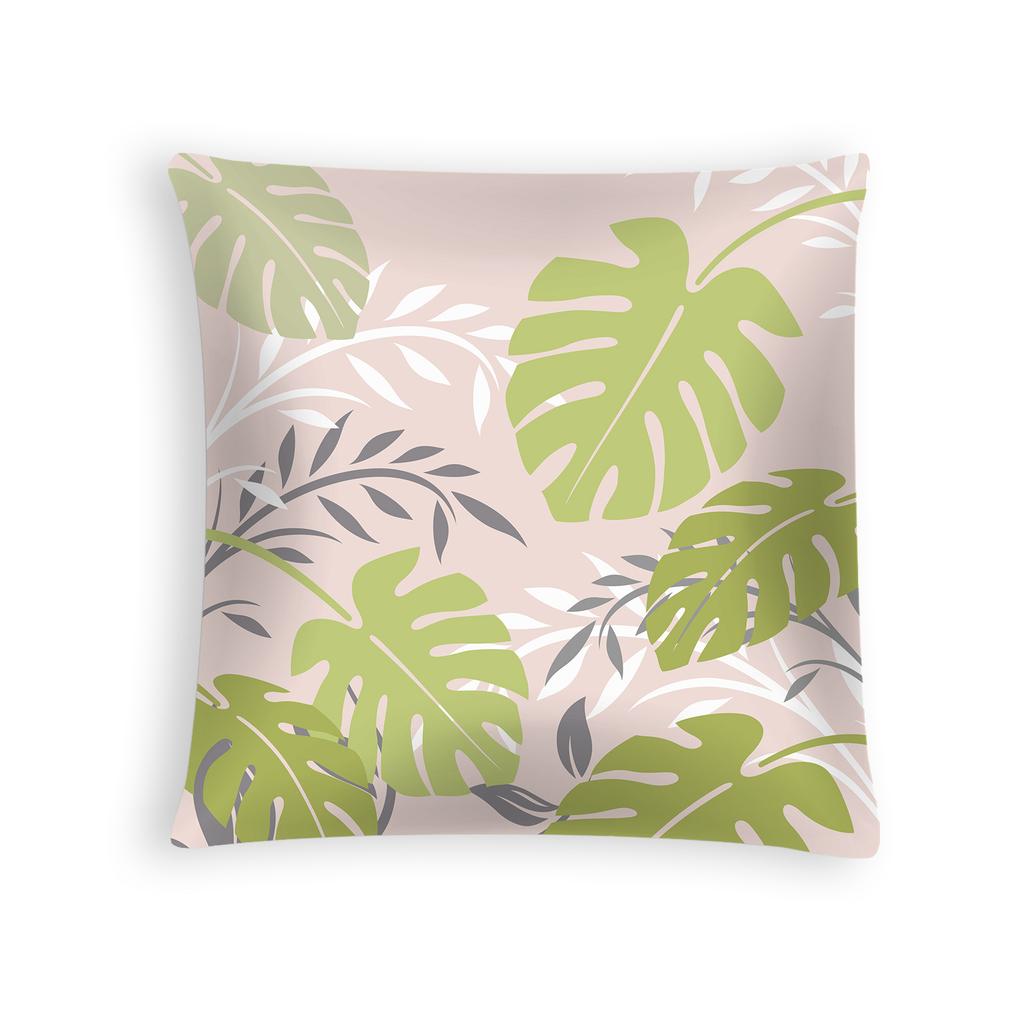 Frühling und Sommer Neue Kissenbezug aus Pfirsichhaut-Samt mit Blumendruck, Kissen, Sofa-Kopfteil, Autokissen