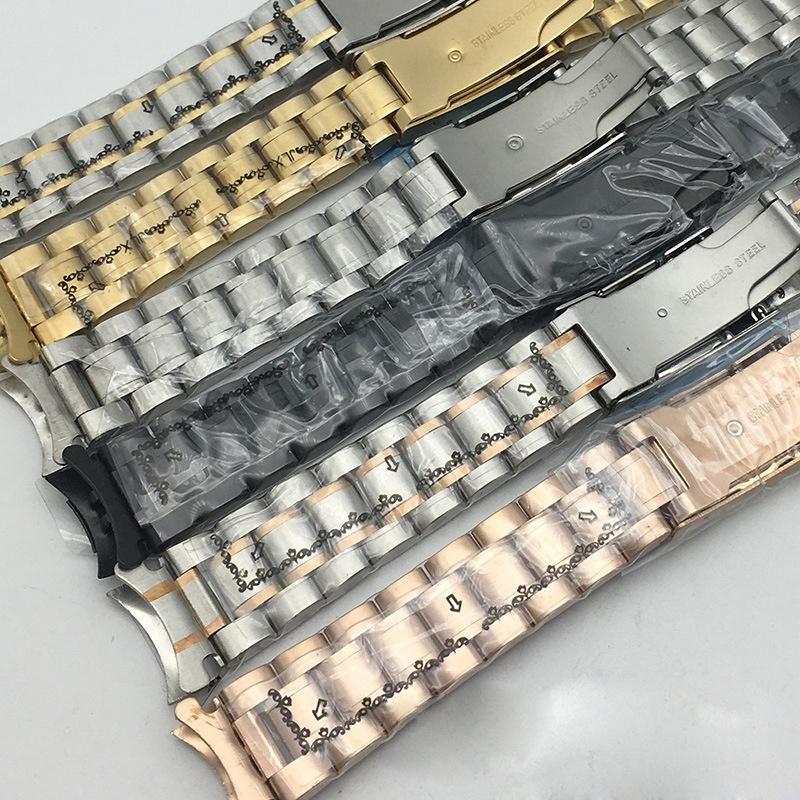 Solid Stainless Stainless Steel Single-Side Folding Buckle Watch Accessories Steel Arc Mouth