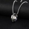 Brand All-Match Ring Necklace Dual-Use Men'S Pendant Simple Women'S Hip-Hop Personality Titanium Steel Accessories