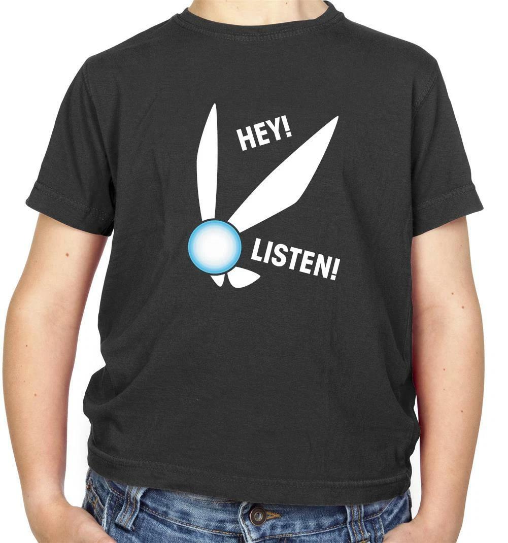 

Hey Listen Kids T-Shirt - Ocarina - Game - Gaming - Fairy - Gamer - Legend Of 100