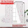 2pcs   2D FLAT PRINTING Curtains (Without Rod) Heartwave Curtain Modern Fashionable Curtainments during the Christmas holiday