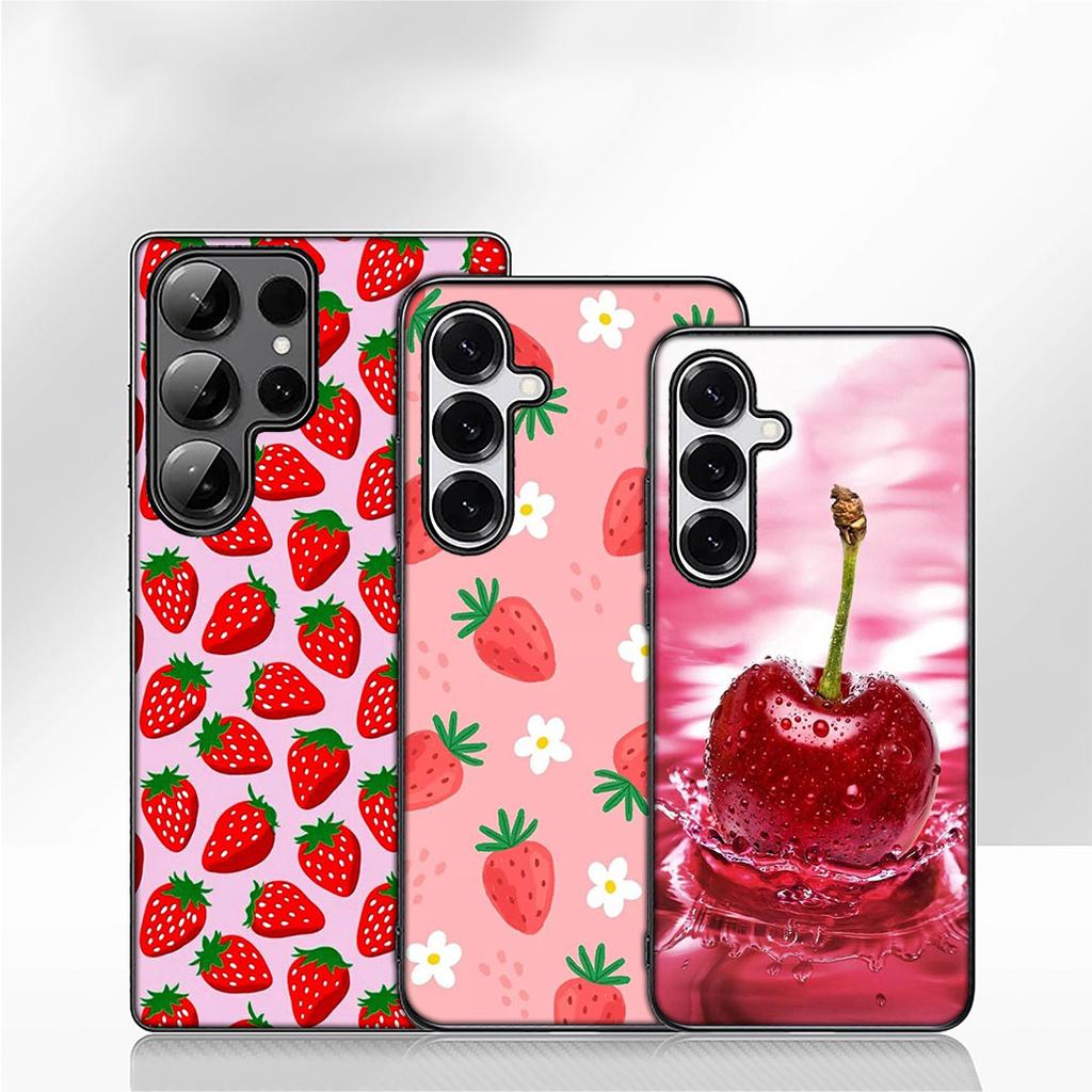 Cherry Strawberry Fruit Phone Cover Case for Xiaomi Redmi Note 14 12 13 ProPlus A3 Pro Plus 12C 13C 14C 5G 4G Casing