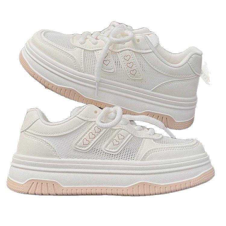 Sommer Damen Schuhe kleine weiße Schuhe Damenrock 2025 neue beliebte Mesh-Schuhe atmungsaktive Mesh-Freizeitschuhe Sportschuhe