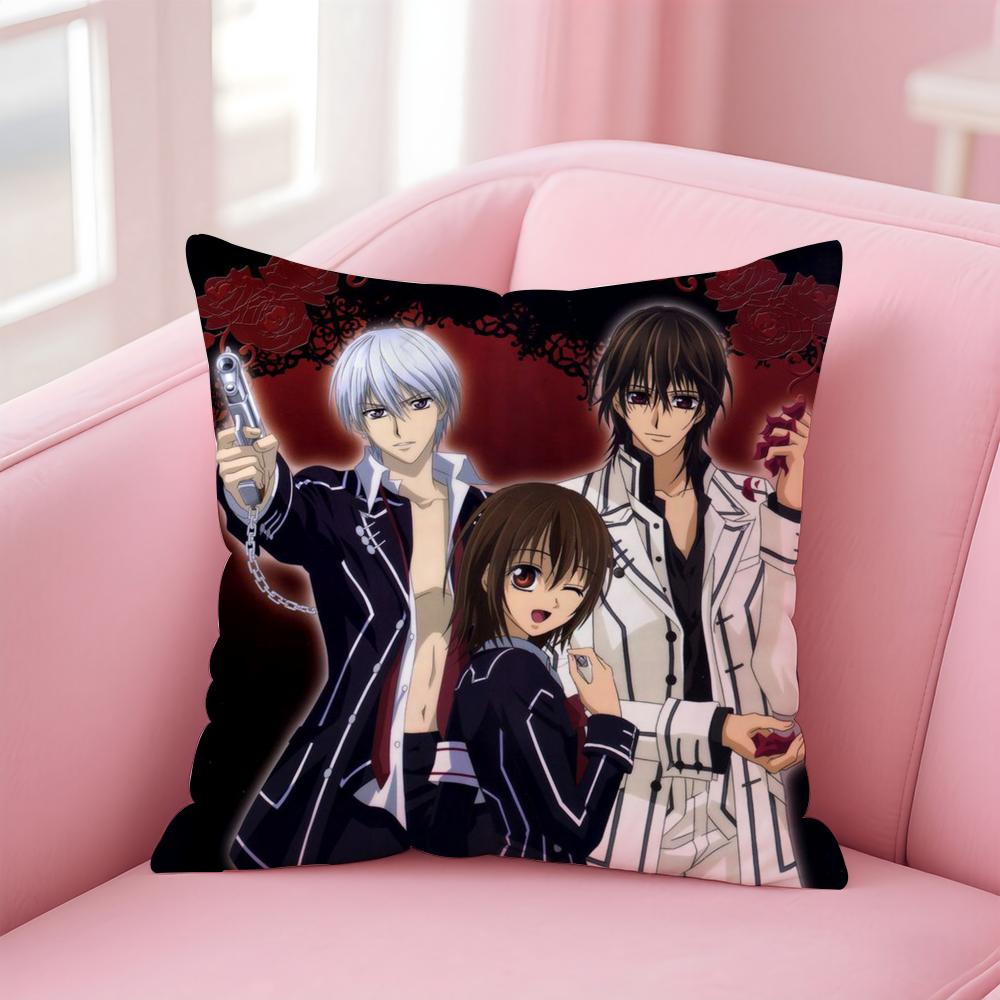 V-Vampire Knight Cushion Cover Comfortable Reversible Pillow Cover Ideal for Car Sofa Bedroom & Beyond