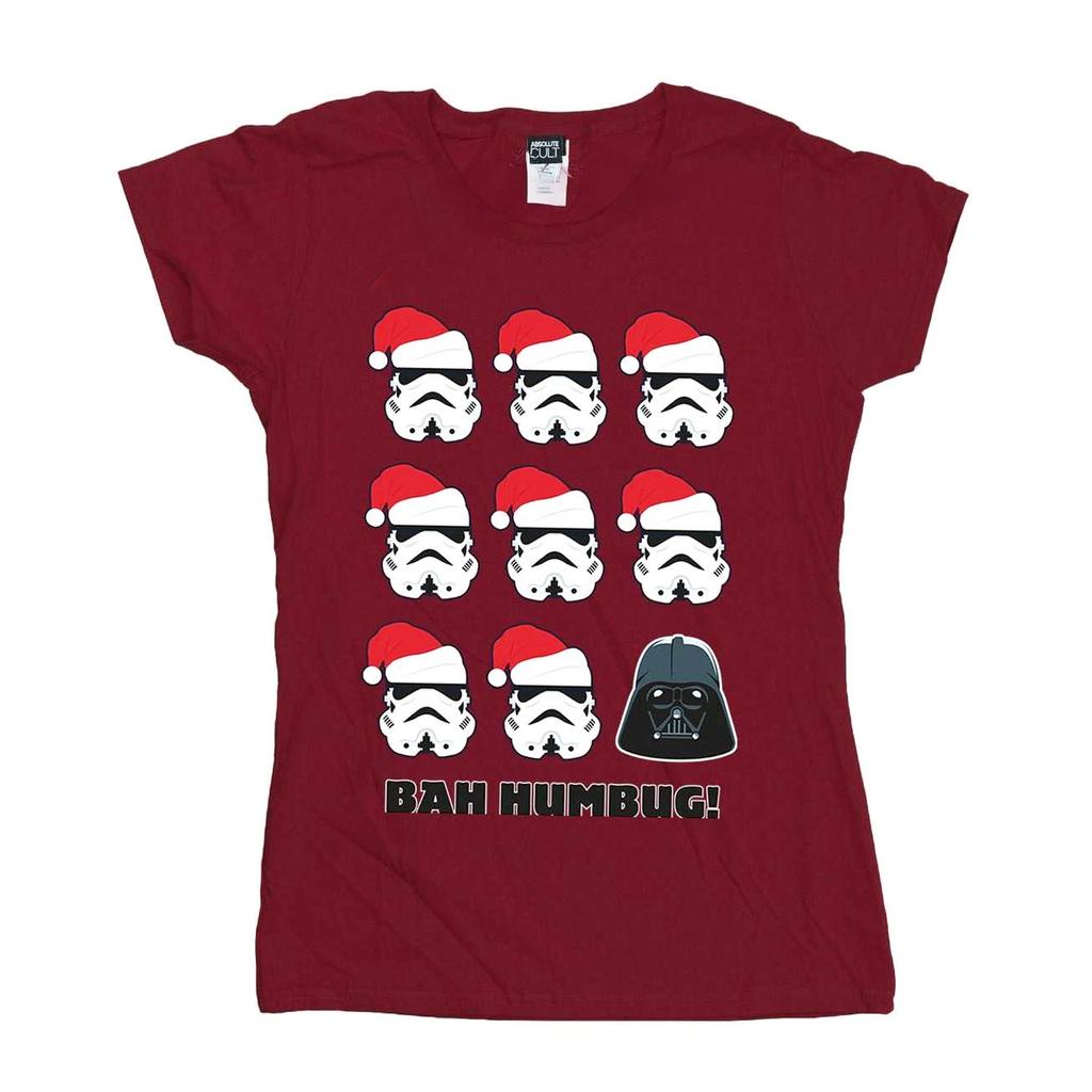 STAR WARS Dámské/Dámské vánoční Humbug bavlněné tričko