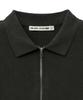 Diantipeullaespom Pigment Oversized Zip-Up Pique Shirt (Charcoal)