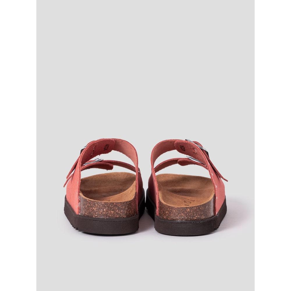Scholl (Women) Studded Two-Strap Cork Sandals Coral (Hh54K2C147)