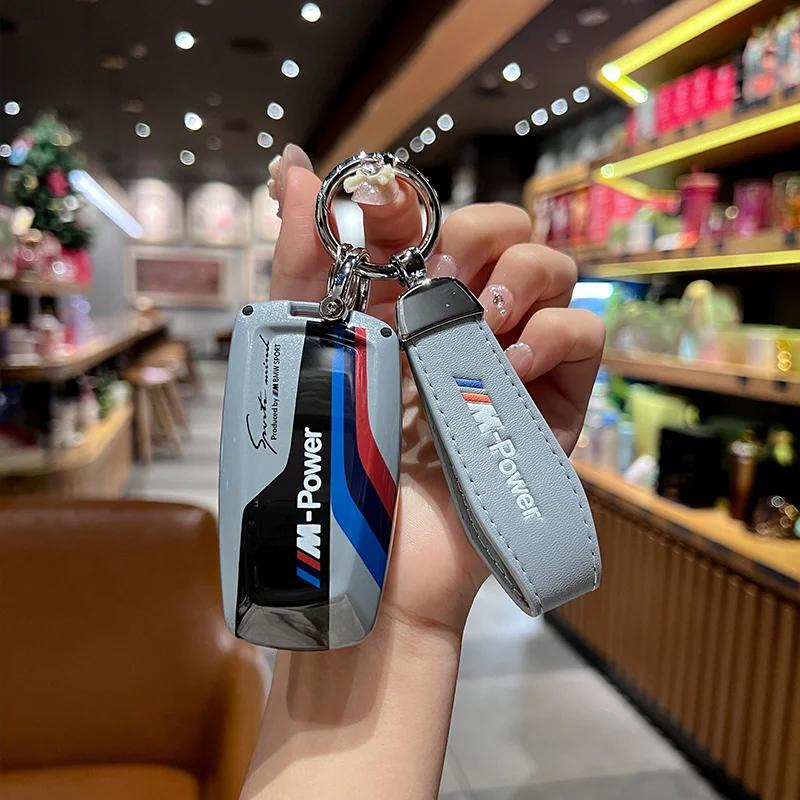 Funda para llave de coche con pegatinas de carreras ABS Hot 2025 para BMW 520 F10 F30 F18 118i 320i F18 F22 F01 F06 F02 M3 M5 Llavero con mando a distancia