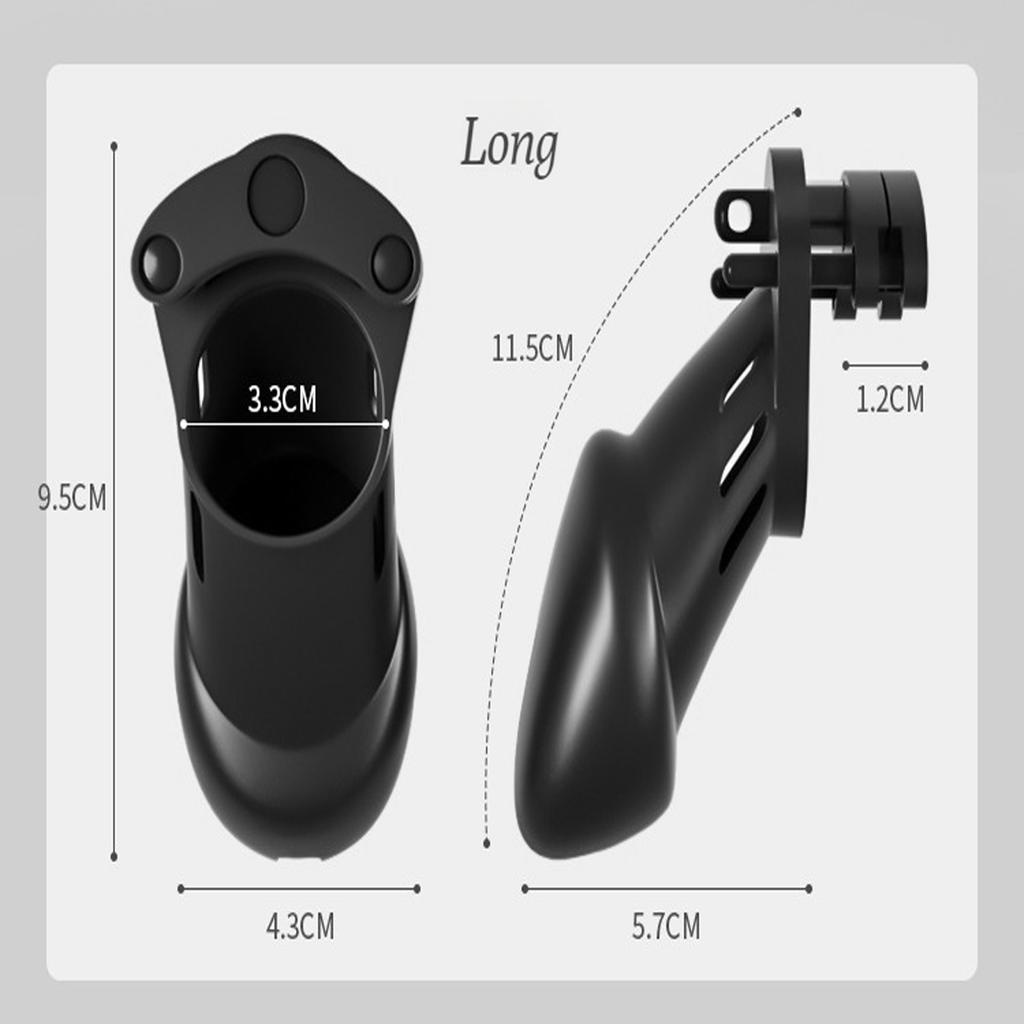 Male Cock Cage Chastity Device Adult Sex Toy Penis Exercise Breathable Silicone Chastity Cage with 4 Ring For Men Penis Cage