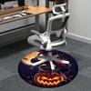 1pc Halloween Cat Office Round Area Rug, Indoor Mat Suitable ForOffice, Under Office Chairs Bedroom Living Room Home Decor, Room Deco n76