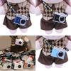 Smiling Face Camera Keychain With LED Light And Sound Effect Detail Creative Hanging Pendant For Parties Gifts