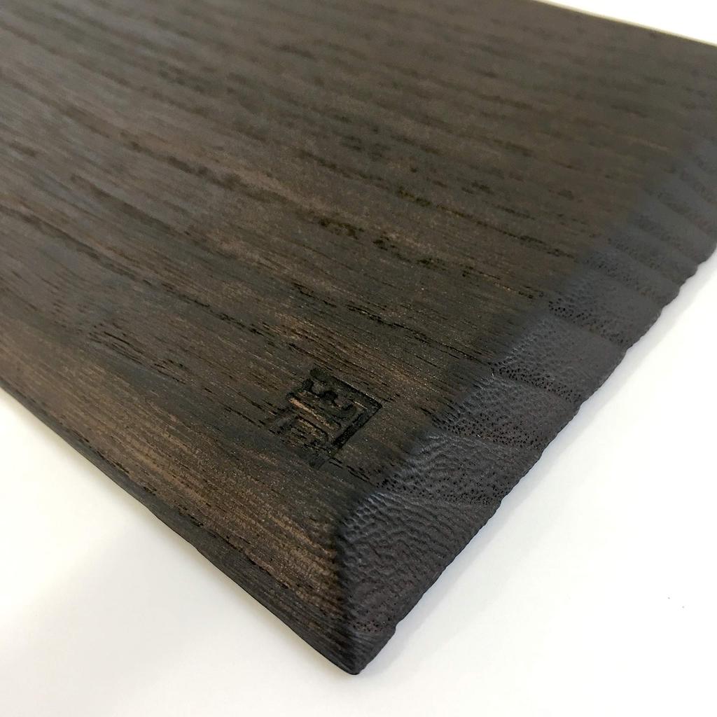 Small Tray, Matte, Kanazawa Paulownia Crafts, Iwamoto Kiyoshi Shoten, Burnt Paulownia Wood, Made In Japan