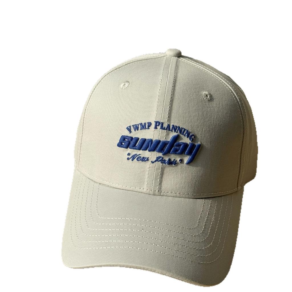 New style face-slimming cap for women, Korean version with letter embroidery, hard-brimmed baseball cap, versatile for couples, suitable for travel,