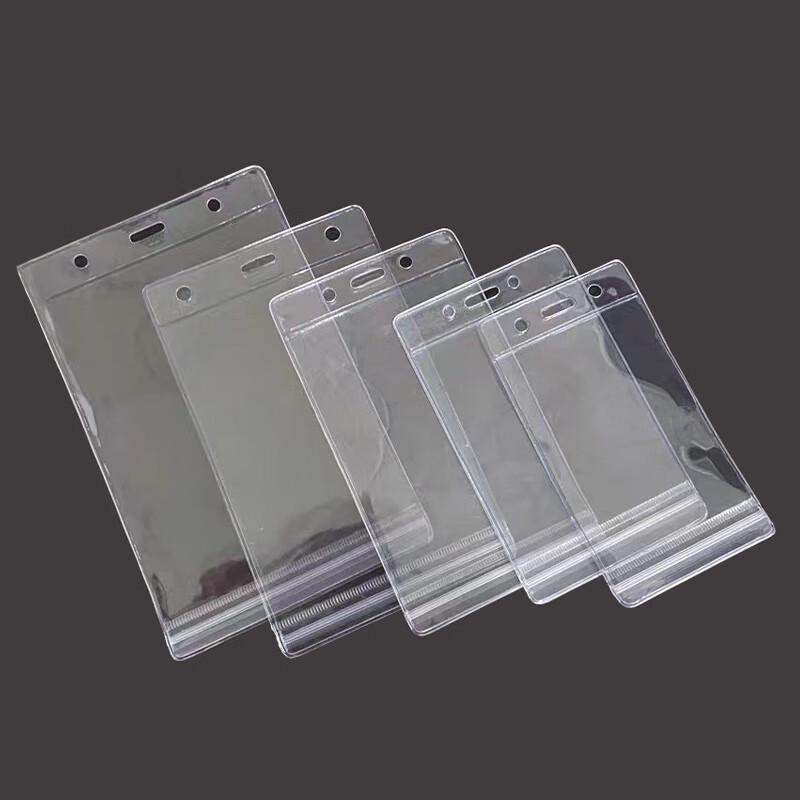 Soft Clear Waterproof ID Badge Holder, 10x13.5cm Insert, 100 Count