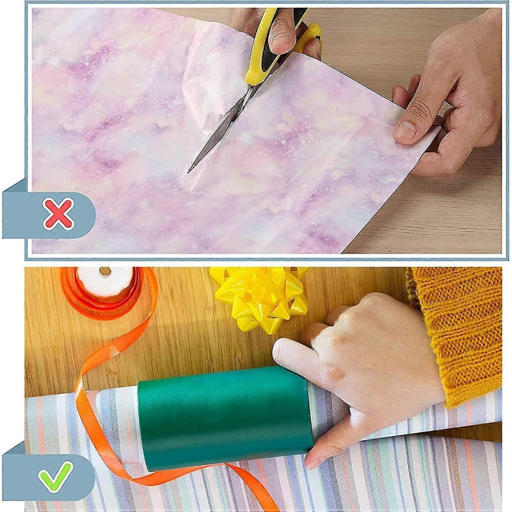 2024,Paper Roll Cutter Paper Cutter Portable Pack of 4 Wrapping Paper Cutters for Rolls Wrapping Paper Cutter Tool Wrapping Paper Cutter Sliding