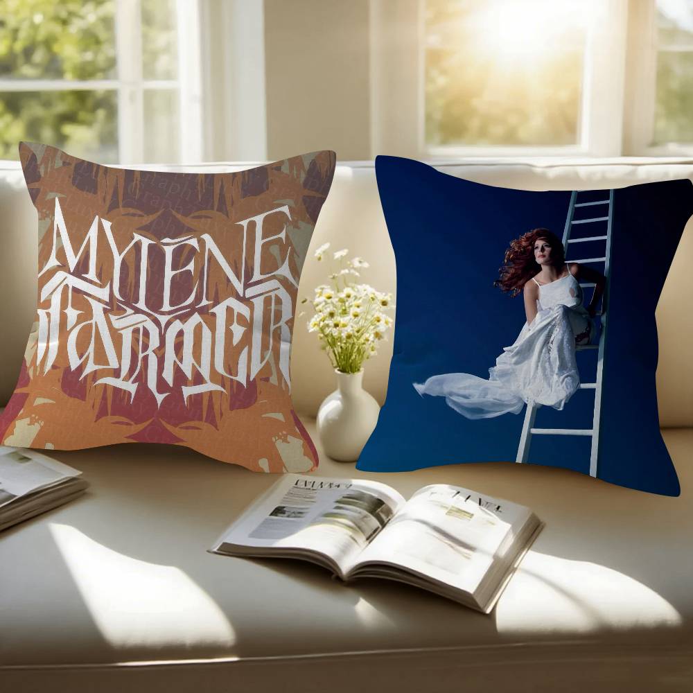 Singer M-Mylene Farmer Pillow Cover For Bedroom Room And Living Room Sofa Decorative Cushion Cover
