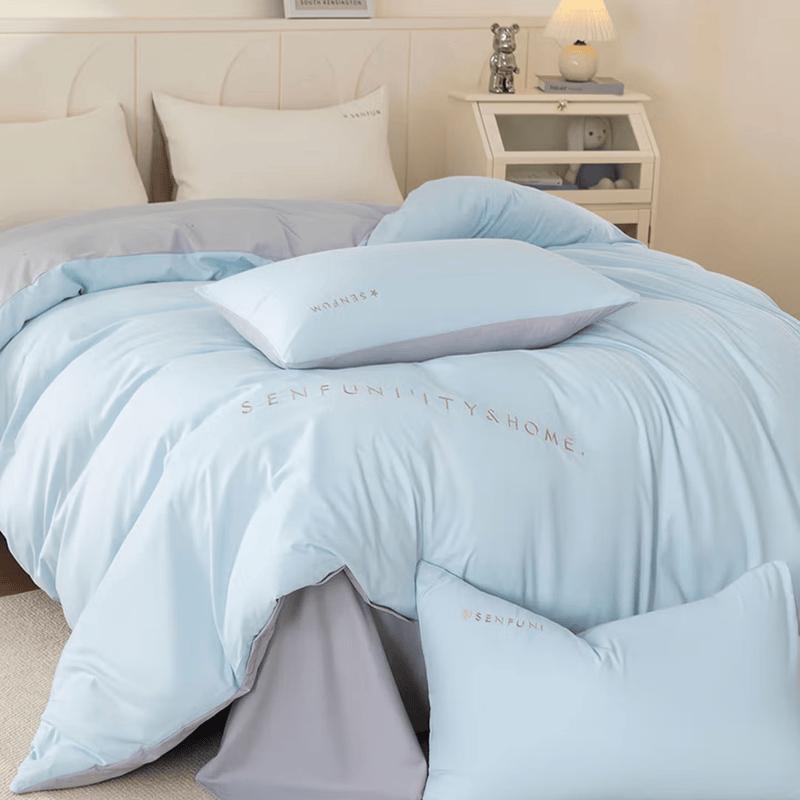 Shengfuni Good Night Whispers Embroidered Patchwork Four-Piece Bedding Set