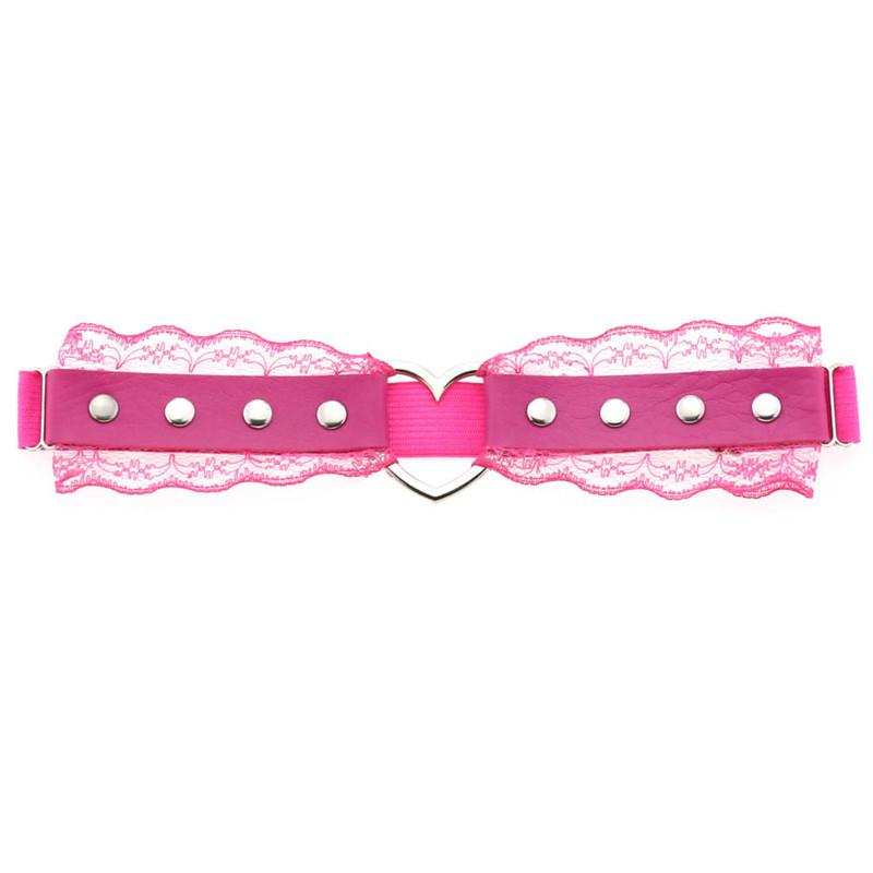 Goth Punk Leg Strap Body Garter Belt Heart Thigh Harness Women Girls Gothic Cosplay Harajuku Lace Jewelry Lingerie Harness