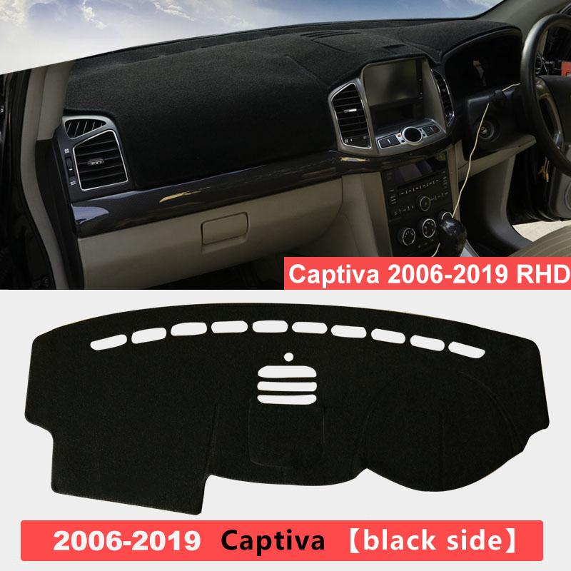 For Chevrolet Captiva C100 C140 2006- Car Dashboard Cover Mat Sun Shade Pad Trument Panel Carpets Protector Accessories