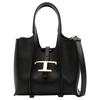 Tods Borsa a Mano in Pelle con Ciondolo T Metallico T Timeless Donna Nera XBWTSBA0000Q8EB999