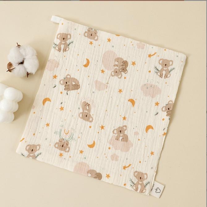 Newborn Face Towel Baby Face Cloth Baby Bath Towel Handkerchief Cotton Burp Cloth Soft Absorbent Gauze Kindergarten Washcloth