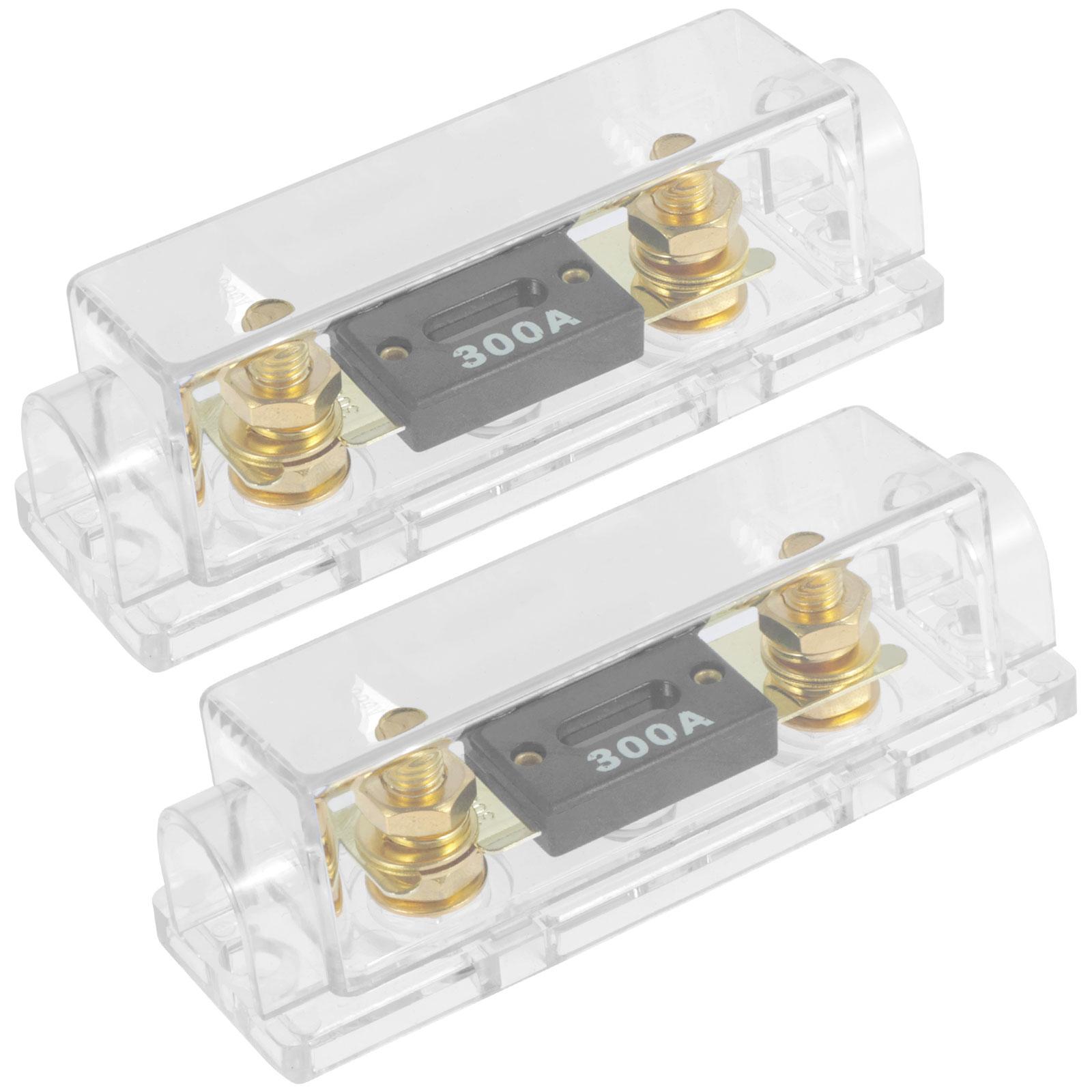 

2Pcs ANL Fuse Holder 32V DC ANL Fuse Block with Insulating Cover ANL Fuse Holder 1/0 /2/4 AWG Auto Fuse Block белый