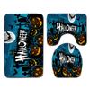Halloween Shower Curtain Floor Mat Combination Four-Piece Set Bathroom Toilet Carpet Door Mat