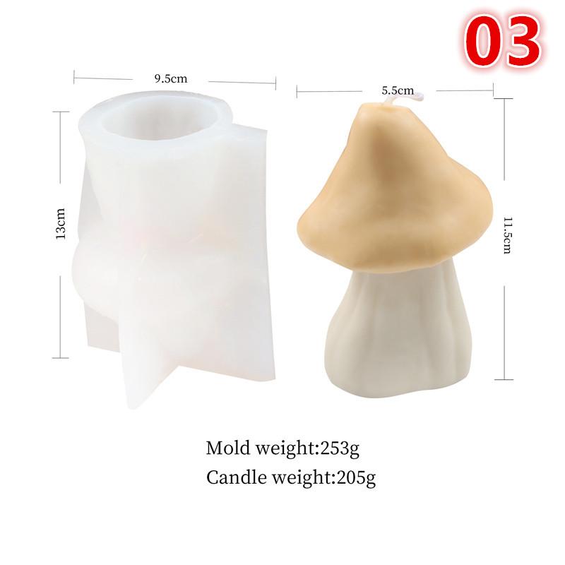 3D Domed Mushroom Shape Silicone Molds Miniature Mushroom House Aromatherapy Wax Soap Mould Welcome Nameplate Guidepost mold
