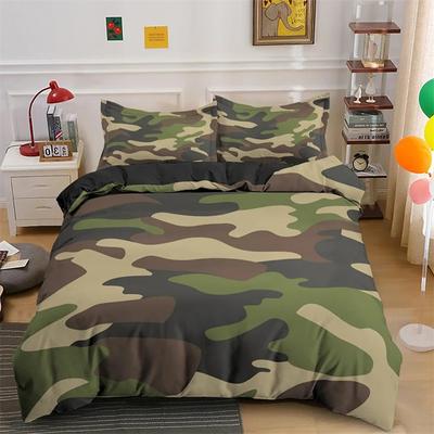 Cool Junge Mädchen Kind Erwachsener Bettbezug Set 3D Druck Camouflage Bettwäschesets King Queen Twin Bettdeckenbezüge mit Kissenbezug