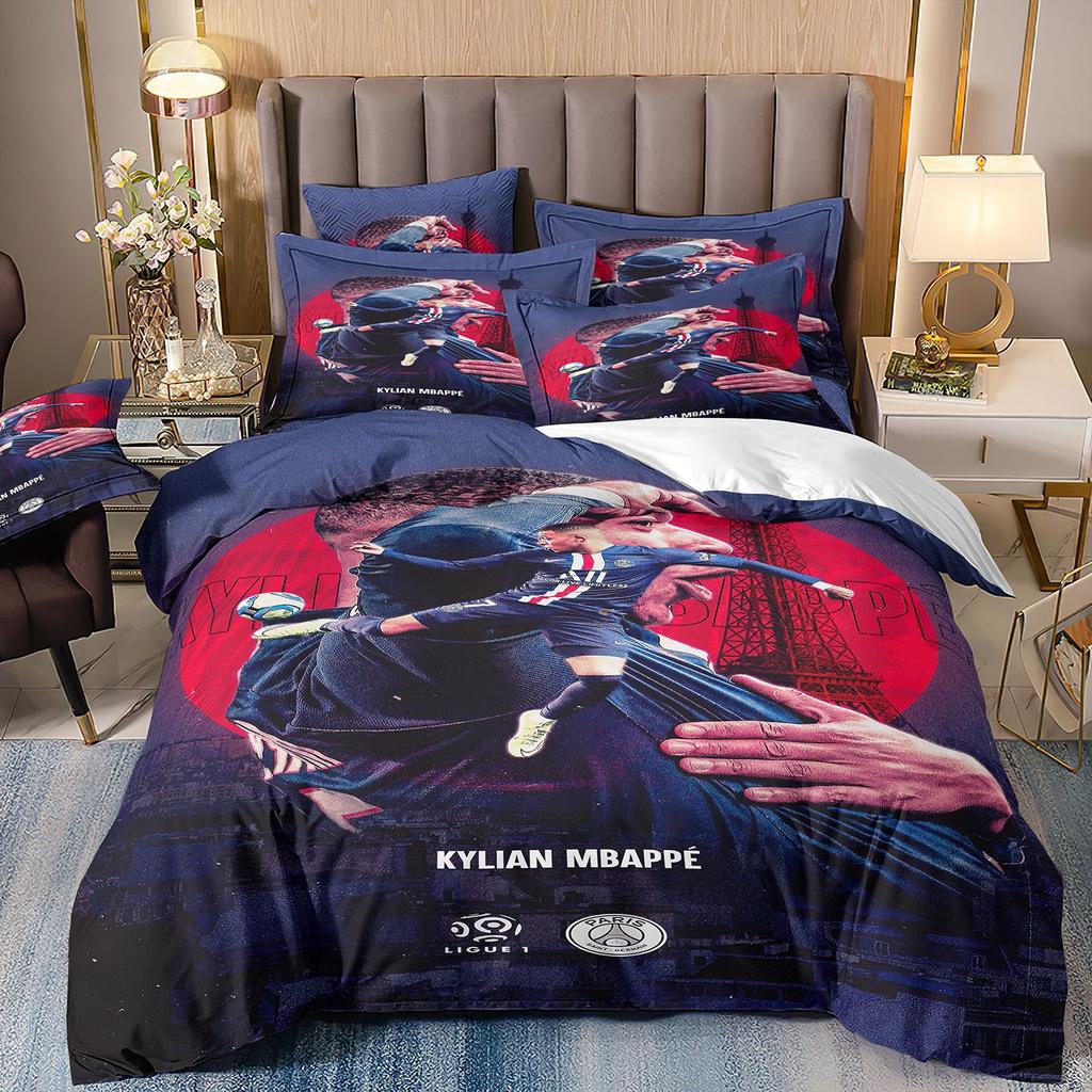 3D Dreiteilige Bettwäsche 3D Digitaldruck Weltmeisterschaft