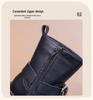 2026 Girls' Two-Layer Leather Winter Boots: Fashionable, Versatile, Warm Short Boots for Middle and Big Kids