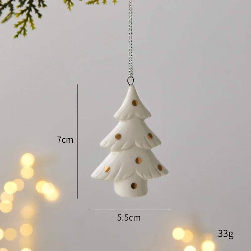 

Скандинавские Рождественские Украшения Керамическая Рождественская Мини-Подвеска Рождественская Елка Рождественский Подарок Маленький Подарок Украшение Подвесное Украшение