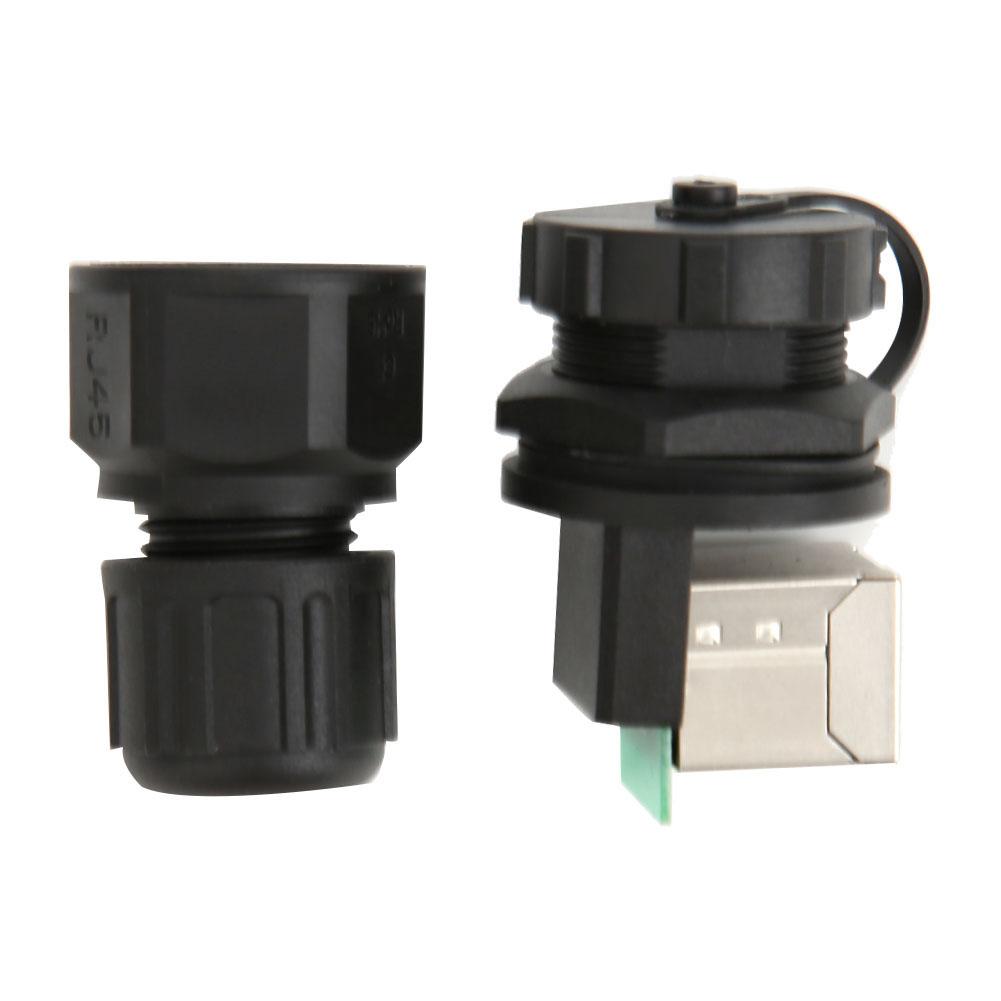 

RJ4590 degrees RJ45 Connector 8 Pins Network Bridge Waterproof Connector Connector