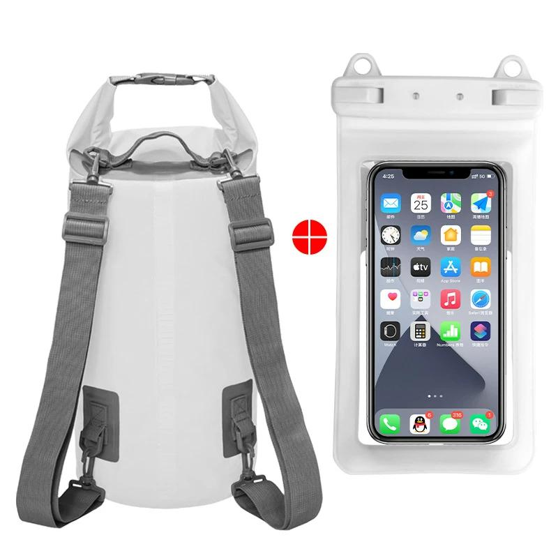 Outdoor Swimming Bag 5L/10L/15L/20L/30L Waterproof Dry Bag Backpack Water Floating Bag Sack for Rafting Boating River Trekking