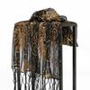 New Sequined Peacock Tassel Embroidered Long Scarf for Women  Fashionable and Versatile National Style Shawl Thin Silk Scarf