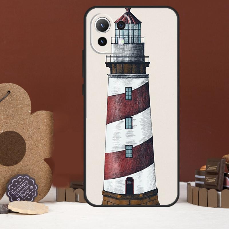 Abstract art highway lighthouse Case For Xiaomi 15 14 Ultra 13T 14T 15T 17 Pro Max POCO X7 Pro X5 X6 F5 F6 F7 F8 Ultra Cover