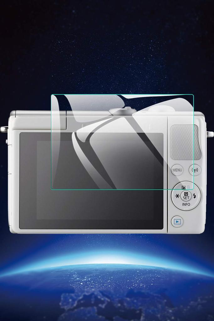 EternalStars Camera Screen Protector Glass with 9H Hardness for Full Coverage and Compatible with Canon EOS M6 Mark EOS Kiss EOS EOS and EOS M50