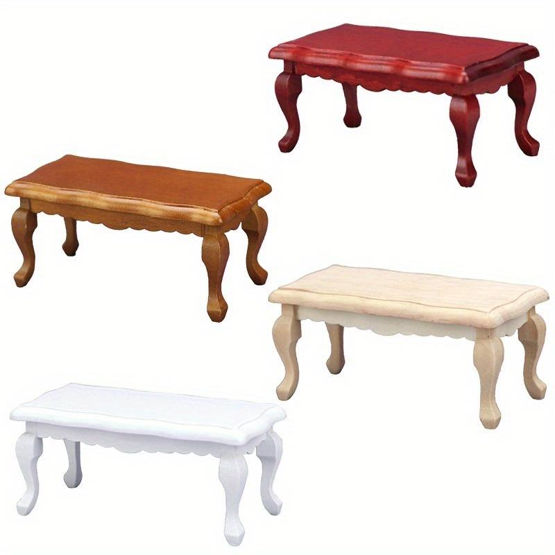 

1pcs Miniature Furniture Teatable Coffee Table Decor Mini Micro Landscape Bonsai Furniture білий