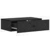 Wall Mounted Side Table Black 59 X 34.5 X 17 Cm