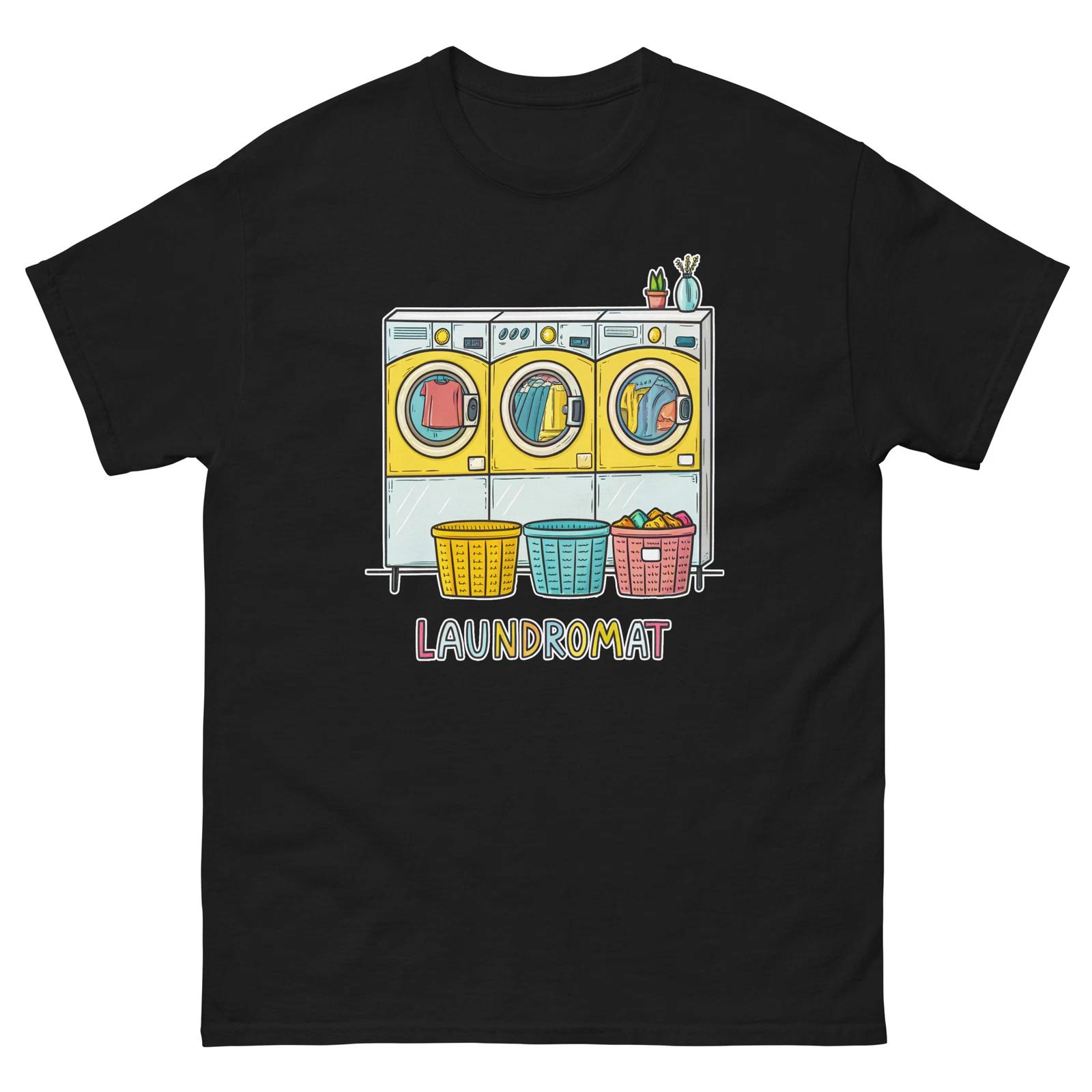 Laundromat Everyday Location Building Place T-Shirt L