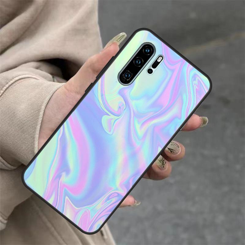 Rainbow Holographic Iridescence Case For Huawei Nova 3i 7i 8i 11i Y60 Y70 Y90 Y61 Y91 10 9 SE 11 Pro P20 P40 P30 Lite Cover